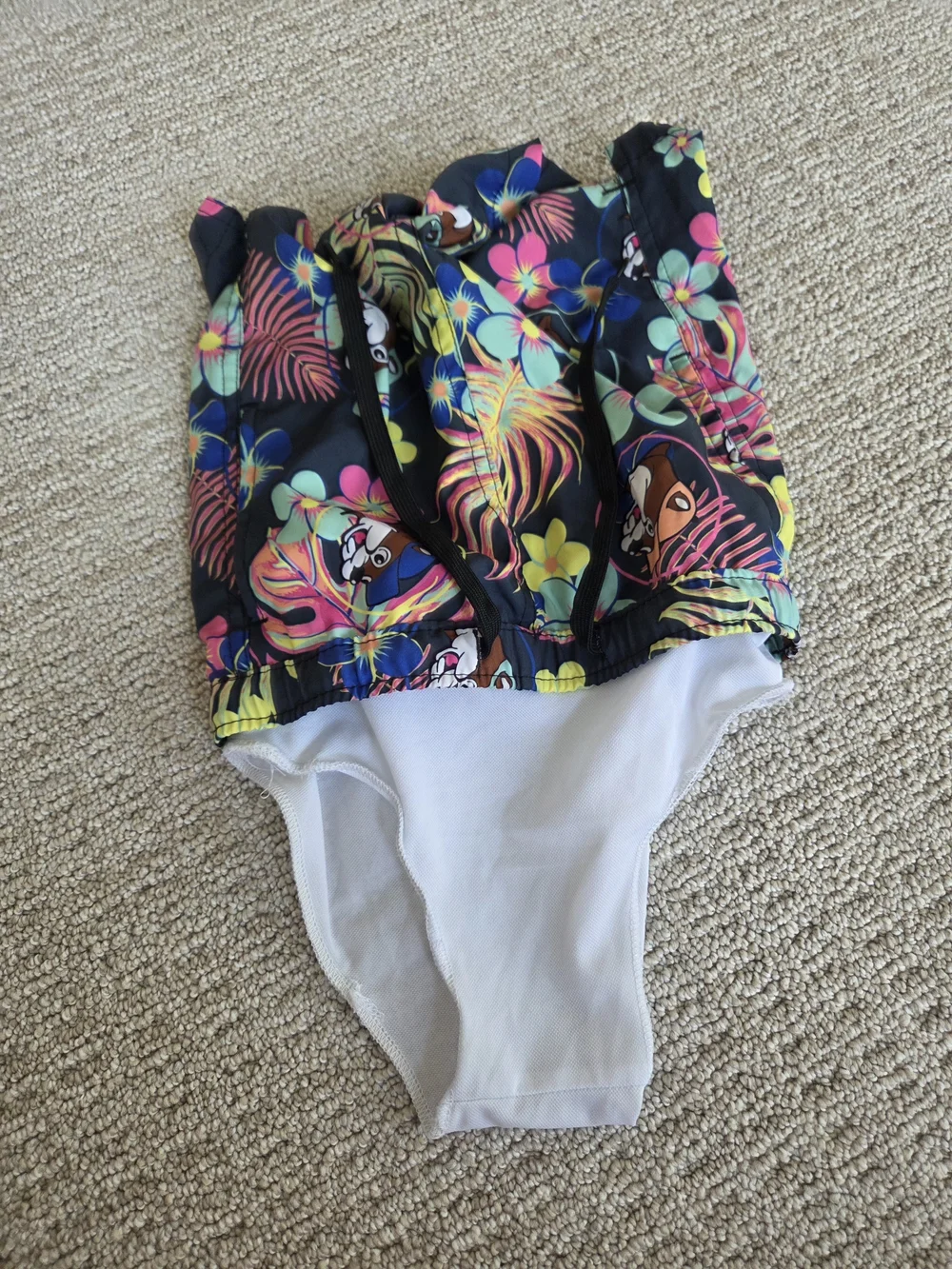 Buc-ee's Floral Tropical Swim Trunks Size 5T